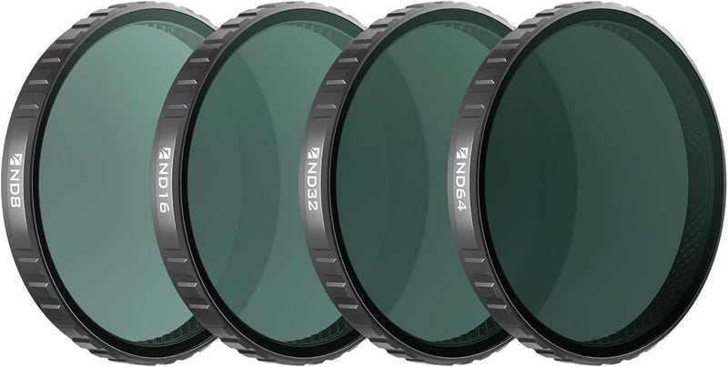 FreeWell مجموعة فلاتر ND8 و ND16 و ND32 و ND64 القياسية لكاميرا DJI Osmo Action 6 - أساسية للتصوير في ضوء النهار - Image 1